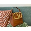 Valentino V logo bucket brown 20cm