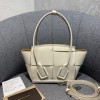 Bottega Veneta Arco Mini White Leather Tote Bag