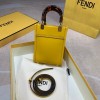 Fendi mini tote bag in yellow