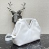 Bottega Veneta top handle bag in white