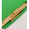 Peekaboo woven green large bag