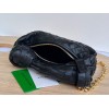 Bottega Veneta Mini Jodie Chain Hobo Black Woven Bag