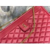 YSL Vitoirie Baby red leather Clutch