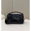Fendi Baguette Medium Purple Sequined Bag