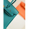Hermes Birkin Blue Leather Gold 30cm