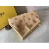 Fendi first medium beige embroidery bag