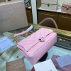Bvlgari Serpenti Cabochon Leather Shoulder Bag Pink