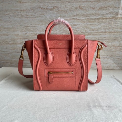 Celine Nano Luggage Orange Bag 20cm