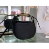 Chloe kiss purse in small grain calfskin black