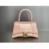 Balenciaga hourglass beige crocodile XS bag
