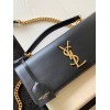 YSL Medium Sunset Satchel Smooth Leather