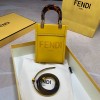 Fendi mini tote bag in yellow