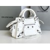Balenciaga white cagole XS handle bag