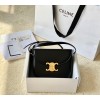 Celine Teen Besace Triomphe black bag