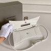 Balenciaga Hourglass Stretch Sling White Bag