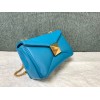 Valentino Garavani One Stud Mini Blue Leather Bag