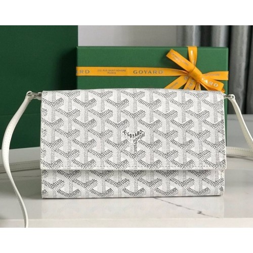 Goyard Varenne Monogram Canvas White Wallet