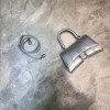 Balenciaga mini hourglass silver 19cm