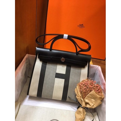 Hermes Herbag Black 31cm