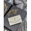 YSL UPTOWN chain wallet white crocodile bag
