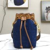 Fendi MON TRESOR blue FF leather bag