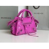 Balenciaga hot pink cagole XS handle bag