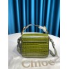 Chloe mini C bag in blue green