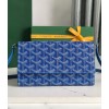 Goyard Varenne Monogram Canvas Blue Wallet