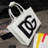 Dolce & Gabbana Beatrice leather tote bag white