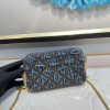 YSL camera denim shoulder bag