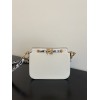 Fendi touch white & snake skin bag