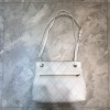 Balenciaga shoulder tote bag in white - golden hardware 25cm