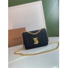 Burberry Small Leather Thomas Crossbody Black Bag