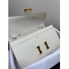 Hermes Constance Togo Epsom White Wallet