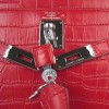 Hermes Kelly 6108 Red Crocodile Bag