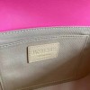 JACQUEMUS Le Carinu pink leather shoulder bag