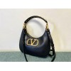 Valentino Garavani Black VLogo Hobo Bag