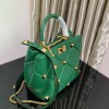 Valentino small Roman Stud Green Nappa Leather Bag