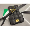 Bottega Veneta Candy Padded Cassette Black Leather Bag