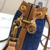 Fendi MON TRESOR blue FF leather bag