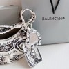 Balenciaga Le Cagole white graffiti XS shoulder bag