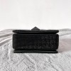 Valentino Garavani One Stud embroidered black mini bag