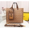 Fendi FF monogram totebag in brown F0608