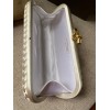 Bottega Veneta White Knot Clutch Bag