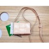 Bottega Veneta Mini Cassette Cream Leather Bag
