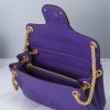 Valentino Garavani Stud Sign purple leather bag