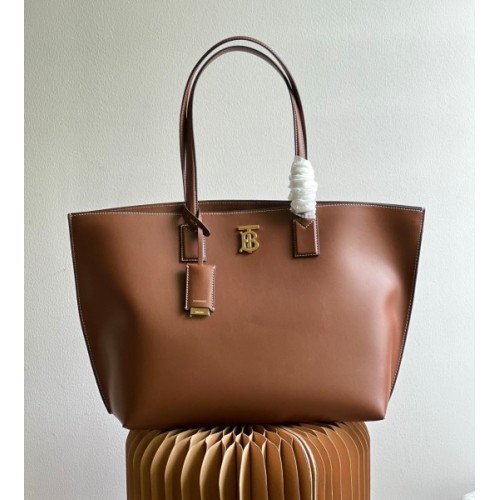 Burberry large brown tote shopping bag