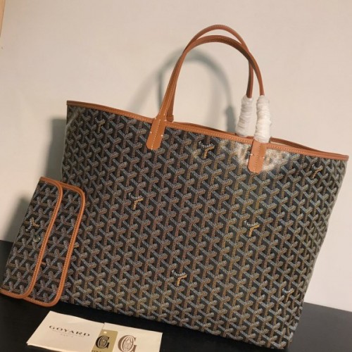 Goyard St Louis Tote XXL Brown/ Black Bag