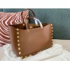 Valentino Stud tote brown shopping bag