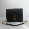 YSL SULPICE MEDIUM IN SMOOTH LEATHER Black&Red